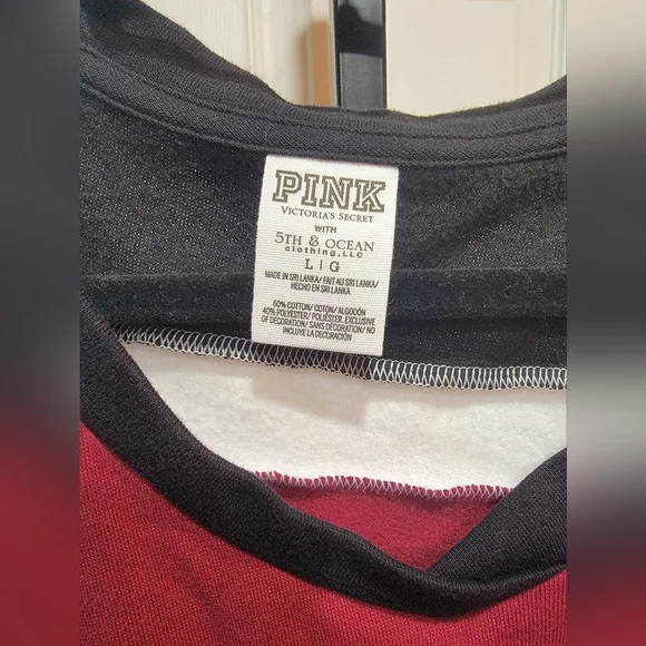 Pink Victoria's Secret Florida State Seminoles Noles Sequin Sweatshirt Large - Picture 3 of 4